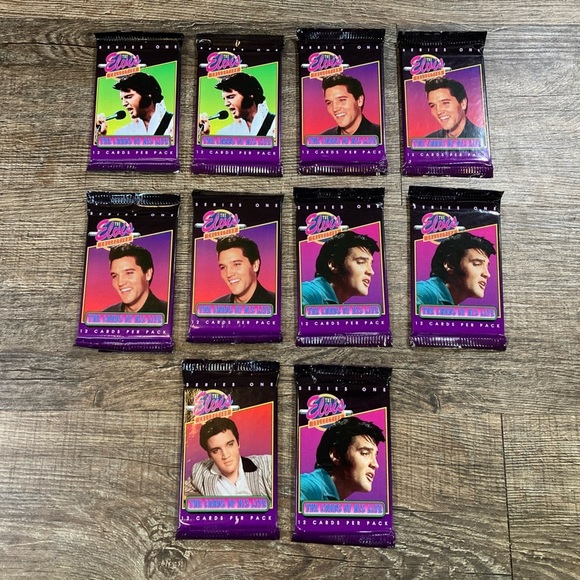 Elvis Presley Enterprises Other - Vintage 1992 Elvis Presley Trading Cards 10 Packs Sealed